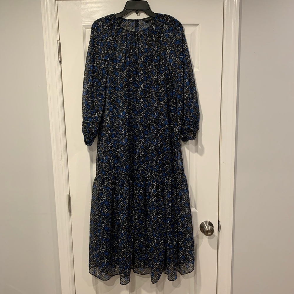 Banana Republic Floral Ruffle Maxi Dress